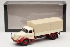 Henschel HS 140 Camion Plateau Blanc Rouge Minichamps 1:43 439171020 Métal Moulé — image 6 sur 6