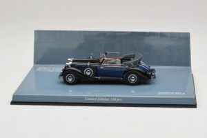 Horch 853 A Sport Cabriolet Noir Bleu Minichamps 1:43 436012036 Métal Moulé