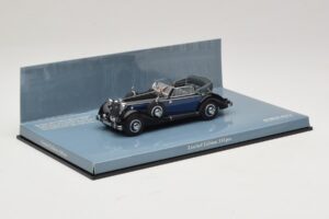 Horch 853 A Sport Cabriolet Noir Bleu Minichamps 1:43 436012036 Métal Moulé — image 2 sur 5