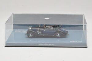 Horch 853 A Sport Cabriolet Noir Bleu Minichamps 1:43 436012036 Métal Moulé — image 5 sur 5