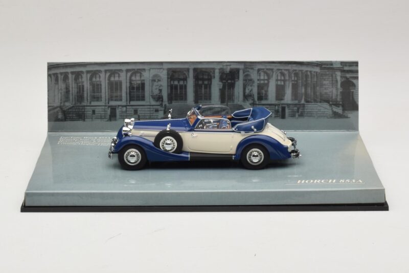 Horch 853 Cabriolet Bleu Minichamps 1:43 436012032 Métal Moulé