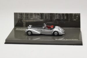 Horch 855 Special Roadster Argent Noir Minichamps 1:43 436014204 Métal Moulé