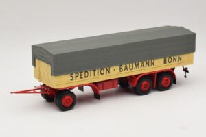 Kassbohrer Remorque Plateau Baumann Bonn Minichamps 1:43 439161097 Métal Moulé