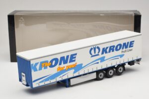 Krone Profiliner Semi-Remorque À Rideaux Coulissants Articulée Minichamps 1:43 439911120 Métal Moulé — image 6 sur 6