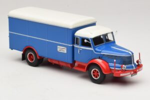 Krupp Titan Camion Fourgon Bleu Rouge Minichamps 1:43 439069040 Métal Moulé — image 4 sur 6
