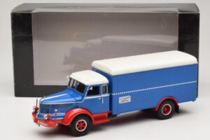 Krupp Titan Camion Fourgon Bleu Rouge Minichamps 1:43 439069040 Métal Moulé — image 6 sur 6