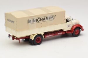 Magirus-Deutz S 7500 Jupiter Camion Plateau Blanc Rouge Minichamps 1:43 439141022 Métal Moulé — image 2 sur 6