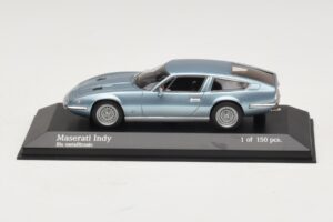 Maserati Indy Blue Metallic Minichamps 1:43 437123122 Métal Moulé