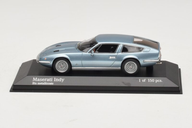 Maserati Indy Blue Metallic Minichamps 1:43 437123122 Métal Moulé
