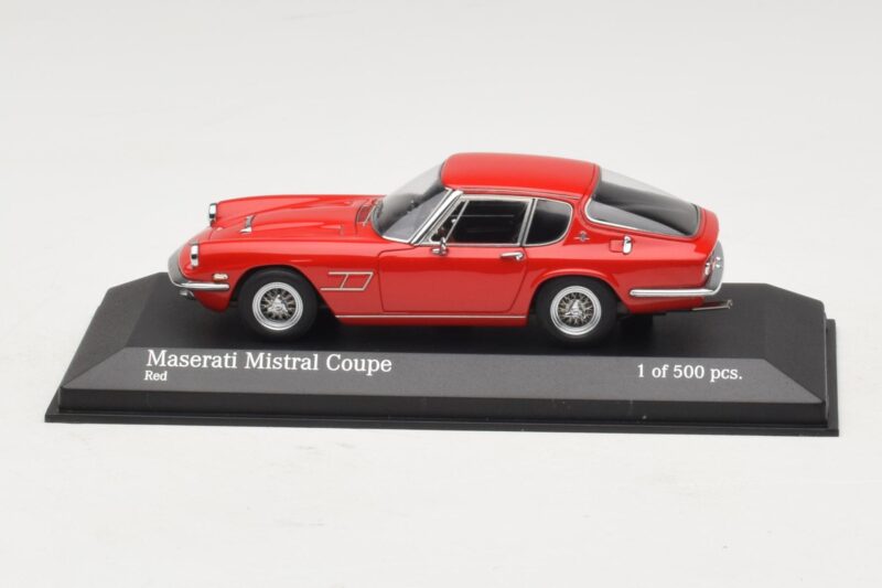 Maserati Mistral Rouge Minichamps 1:43 437123424 Métal Moulé