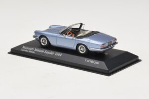 Maserati Mistral Spyder Light Blue Metallic Minichamps 1:43 437123432 Métal Moulé — image 3 sur 4