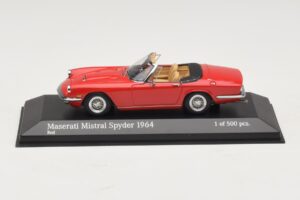 Maserati Mistral Spyder Rouge Minichamps 1:43 437123430 Métal Moulé