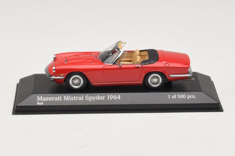 Maserati Mistral Spyder Rouge Minichamps 1:43 437123430 Métal Moulé