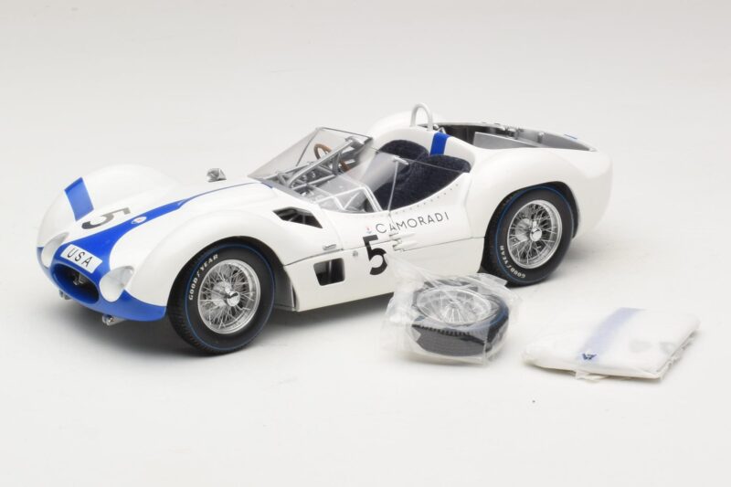Maserati Tipo 61 #5 S. Moss / D. Gurney Camoradi ADAC 1000km Nurburgring Winner 1960 Minichamps 1:18 100601205 Métal Moulé