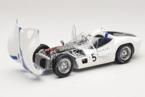 Maserati Tipo 61 #5 S. Moss / D. Gurney Camoradi ADAC 1000km Nurburgring Winner 1960 Minichamps 1:18 100601205 Métal Moulé — image 2 sur 8