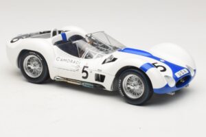Maserati Tipo 61 #5 S. Moss / D. Gurney Camoradi ADAC 1000km Nurburgring Winner 1960 Minichamps 1:18 100601205 Métal Moulé — image 6 sur 8