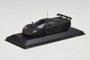 McLaren F1 GTR Prototype Noir Mat Avec Jantes Noires Minichamps 1:43 MCLAREN009 Métal Moulé