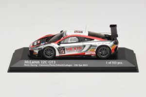 McLaren MP4-12C GT3 #107 Hexis Racing Cazenave / O. Panis 24 Hours of Spa 2013 Minichamps 1:43 437131397 Métal Moulé