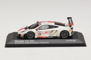 McLaren MP4-12C GT3 #11 Art Grand Prix Leclerc / Parisy 24 Hours of Spa 2013 Minichamps 1:43 437131311 Métal Moulé