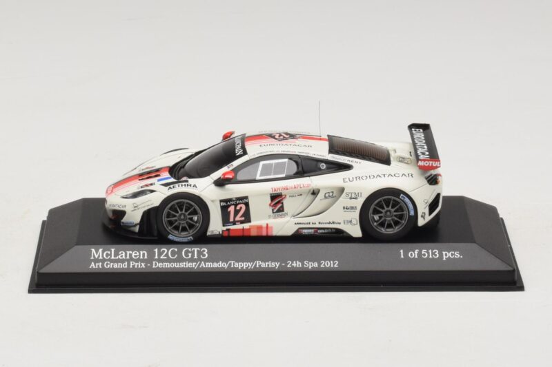 McLaren MP4-12C GT3 #12 Art Grand Prix Demoustier / Amado 24 Hours of Spa 2012 Minichamps 1:43 437121312 Métal Moulé