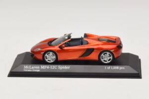McLaren MP4-12C Spider Orange Métallisé Minichamps 1:43 530133030 Métal Moulé