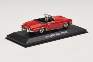 Mercedes 190 SL Rouge Maxichamps 1:43 940033131-O Métal Moulé — image 2 sur 4