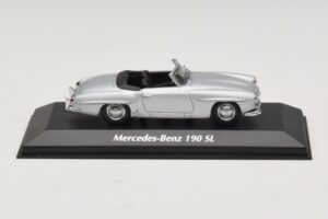Mercedes 190 SL W121 Argent Maxichamps 1:43 940033130 Métal Moulé