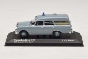 Mercedes 190 W110 Ambulance DRK Minichamps 1:43 400037270 Métal Moulé