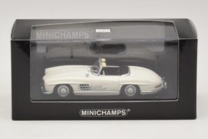 Mercedes 300 SL W198 Roadster Blanc Minichamps 1:43 400039034 Métal Moulé — image 4 sur 4