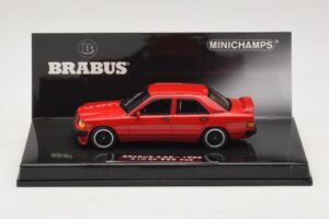 Mercedes Brabus 3.6S 190E W201 Rouge Minichamps 1:43 437032600 Métal Moulé