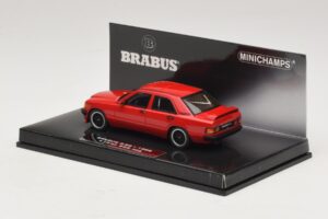 Mercedes Brabus 3.6S 190E W201 Rouge Minichamps 1:43 437032600 Métal Moulé — image 3 sur 5