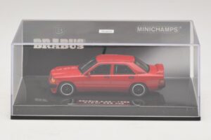 Mercedes Brabus 3.6S 190E W201 Rouge Minichamps 1:43 437032600 Métal Moulé — image 4 sur 5