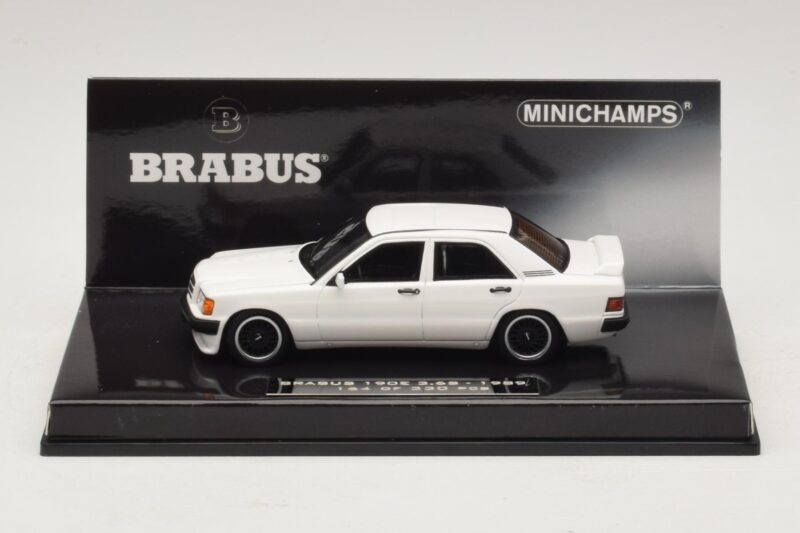 Mercedes Brabus 3.6S 190E W201 Blanc Minichamps 1:43 437032602 Métal Moulé