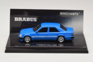 Mercedes Brabus 6.5 500E W124 Bleu Minichamps 1:43 437032502 Métal Moulé