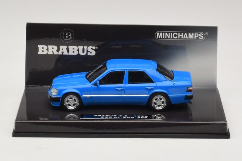 Mercedes Brabus 6.5 500E W124 Bleu Minichamps 1:43 437032502 Métal Moulé