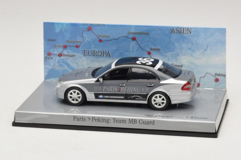 Mercedes E-Class #36 Team MB Guard Rally Paris-Peking 2007 Minichamps 1:43 B66962270 Métal Moulé