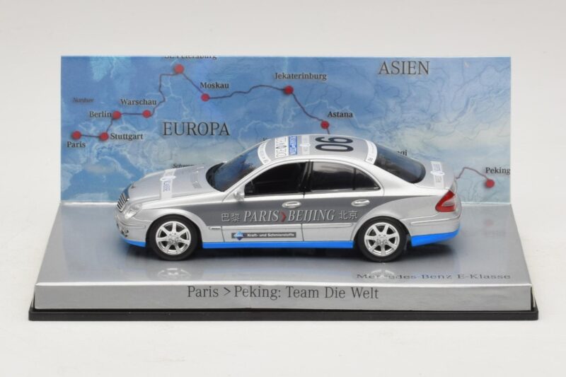 Mercedes E-Class #6 Team Die Welt Rally Paris-Peking 2007 Minichamps 1:43 B66962262 Métal Moulé