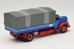 Mercedes L 315 Camion Plateau Bleu Rouge Minichamps 1:43 439034420 Métal Moulé — image 2 sur 6