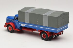 Mercedes L 315 Camion Plateau Bleu Rouge Minichamps 1:43 439034420 Métal Moulé — image 5 sur 6