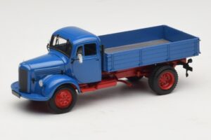 Mercedes L 3500 Camion Benne Bleu Rouge Minichamps 1:43 439350004 Métal Moulé