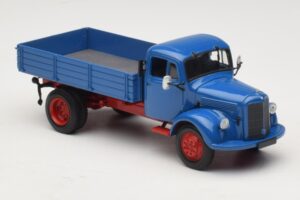 Mercedes L 3500 Camion Benne Bleu Rouge Minichamps 1:43 439350004 Métal Moulé — image 4 sur 6