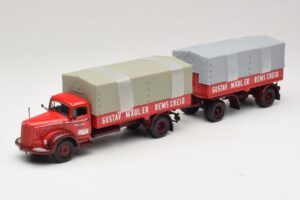 Mercedes L315 Pritschenzug Gustav Mauler Minichamps 1:43 499034720 Métal Moulé