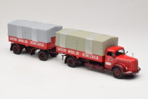 Mercedes L315 Pritschenzug Gustav Mauler Minichamps 1:43 499034720 Métal Moulé — image 4 sur 6