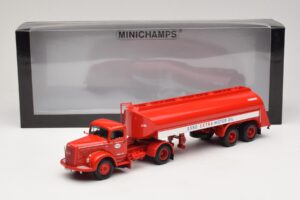 Mercedes LS315 Tanksattelzug Esso Minichamps 1:43 499034770 Métal Moulé — image 6 sur 6