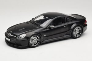 Mercedes SL65 AMG R230 Black Series Matt Black Minichamps 1:18 100038121 Métal Moulé