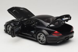 Mercedes SL65 AMG R230 Black Series Matt Black Minichamps 1:18 100038121 Métal Moulé — image 5 sur 8