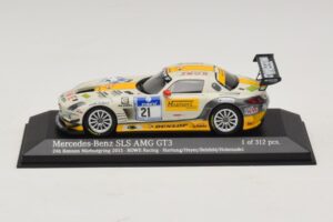 Mercedes SLS AMG GT3 #21 Rowe Racing Hartung / Heyer Nurburgring 24 Hours 2013 Minichamps 1:43 410133221 Métal Moulé