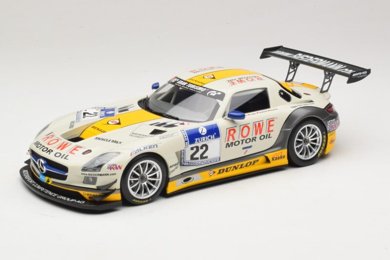 Mercedes SLS AMG GT3 #22 Graf / Jager Rowe Racing 24 Hours of Nurburgring 2013 Minichamps 1:18 Mercedes SLS AMG GT3 #22 Graf / Jager Rowe Racing 24 Hours of Nurburgring 2013 Minichamps 1:18 151133122 Métal Moulé