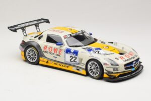 Mercedes SLS AMG GT3 #22 Graf / Jager Rowe Racing 24 Hours of Nurburgring 2013 Minichamps 1:18 151133122 Métal Moulé — image 4 sur 6