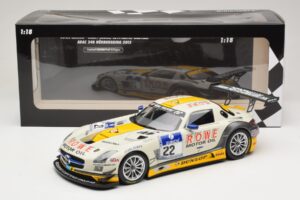 Mercedes SLS AMG GT3 #22 Graf / Jager Rowe Racing 24 Hours of Nurburgring 2013 Minichamps 1:18 151133122 Métal Moulé — image 6 sur 6